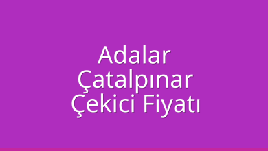 Adalar Çekici Fiyatı – Çatalpınar Oto Kurtarıcı Ücreti