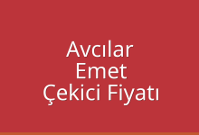 Avcılar Çekici Fiyatı – Emet Oto Kurtarıcı Ücreti