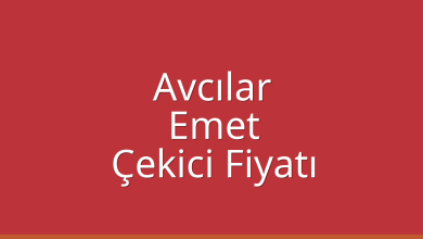 Avcılar Çekici Fiyatı – Emet Oto Kurtarıcı Ücreti