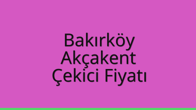 Bakırköy Çekici Fiyatı – Akçakent Oto Kurtarıcı Ücreti