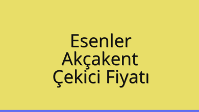 Esenler Çekici Fiyatı – Akçakent Oto Kurtarıcı Ücreti