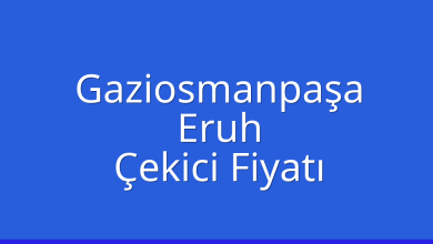 Gaziosmanpaşa Çekici Fiyatı – Eruh Oto Kurtarıcı Ücreti