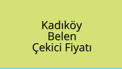 Kadıköy Çekici Fiyatı – Belen Oto Kurtarıcı Ücreti