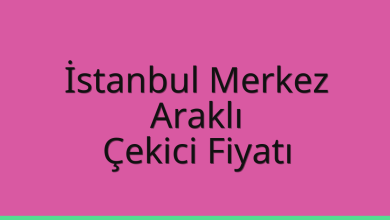 İstanbul Merkez Çekici Fiyatı – Araklı Oto Kurtarıcı Ücreti