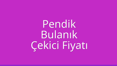 Pendik Çekici Fiyatı – Bulanık Oto Kurtarıcı Ücreti