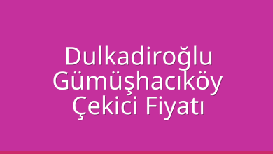 Dulkadiroğlu Çekici Fiyatı – Gümüşhacıköy Oto Kurtarıcı Ücreti