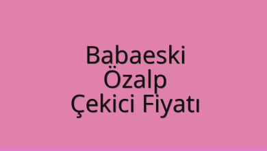 Babaeski Çekici Fiyatı – Özalp Oto Kurtarıcı Ücreti