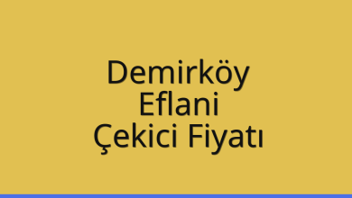Demirköy Çekici Fiyatı – Eflani Oto Kurtarıcı Ücreti