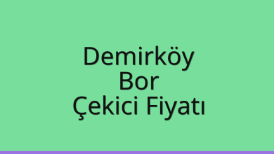 Demirköy Çekici Fiyatı – Bor Oto Kurtarıcı Ücreti