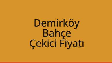 Demirköy Çekici Fiyatı – Bahçe Oto Kurtarıcı Ücreti