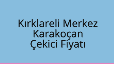 Kırklareli Merkez Çekici Fiyatı – Karakoçan Oto Kurtarıcı Ücreti