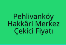 Pehlivanköy Çekici Fiyatı – Hakkâri Merkez Oto Kurtarıcı Ücreti