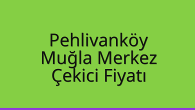 Pehlivanköy Çekici Fiyatı – Muğla Merkez Oto Kurtarıcı Ücreti