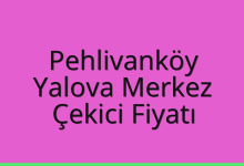 Pehlivanköy Çekici Fiyatı – Yalova Merkez Oto Kurtarıcı Ücreti