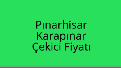Pınarhisar Çekici Fiyatı – Karapınar Oto Kurtarıcı Ücreti