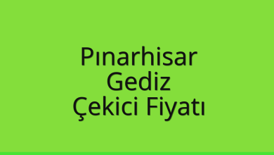 Pınarhisar Çekici Fiyatı – Gediz Oto Kurtarıcı Ücreti