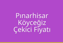Pınarhisar Çekici Fiyatı – Köyceğiz Oto Kurtarıcı Ücreti