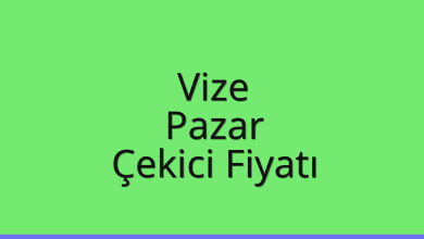 Vize Çekici Fiyatı – Pazar Oto Kurtarıcı Ücreti