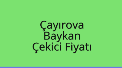 Çayırova Çekici Fiyatı – Baykan Oto Kurtarıcı Ücreti