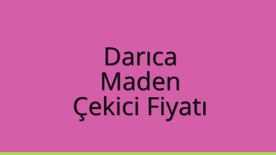 Darıca Çekici Fiyatı – Maden Oto Kurtarıcı Ücreti
