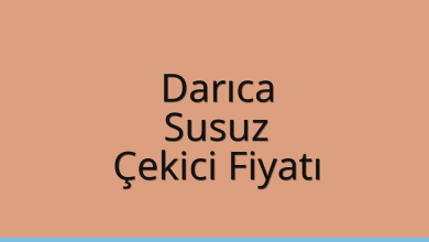 Darıca Çekici Fiyatı – Susuz Oto Kurtarıcı Ücreti