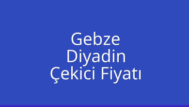 Gebze Çekici Fiyatı – Diyadin Oto Kurtarıcı Ücreti