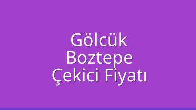 Gölcük Çekici Fiyatı – Boztepe Oto Kurtarıcı Ücreti