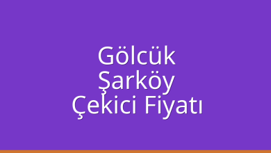 Gölcük Çekici Fiyatı – Şarköy Oto Kurtarıcı Ücreti
