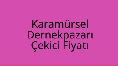 Karamürsel Çekici Fiyatı – Dernekpazarı Oto Kurtarıcı Ücreti