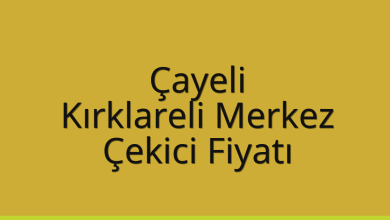 Çayeli Çekici Fiyatı – Kırklareli Merkez Oto Kurtarıcı Ücreti