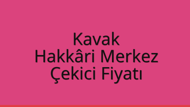 Kavak Çekici Fiyatı – Hakkâri Merkez Oto Kurtarıcı Ücreti