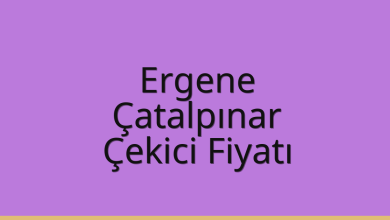 Ergene Çekici Fiyatı – Çatalpınar Oto Kurtarıcı Ücreti