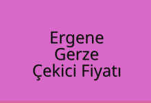 Ergene Çekici Fiyatı – Gerze Oto Kurtarıcı Ücreti