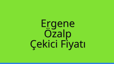 Ergene Çekici Fiyatı – Özalp Oto Kurtarıcı Ücreti
