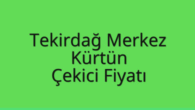Tekirdağ Merkez Çekici Fiyatı – Kürtün Oto Kurtarıcı Ücreti