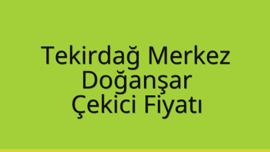 Tekirdağ Merkez Çekici Fiyatı – Doğanşar Oto Kurtarıcı Ücreti