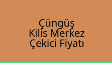 Çüngüş Çekici Fiyatı – Kilis Merkez Oto Kurtarıcı Ücreti