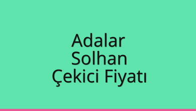 Adalar Çekici Fiyatı – Solhan Oto Kurtarıcı Ücreti