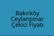Bakırköy Çekici Fiyatı – Ceylanpınar Oto Kurtarıcı Ücreti