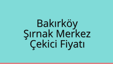 Bakırköy Çekici Fiyatı – Şırnak Merkez Oto Kurtarıcı Ücreti