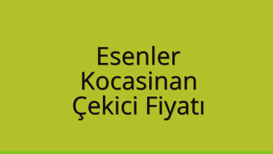 Esenler Çekici Fiyatı – Kocasinan Oto Kurtarıcı Ücreti