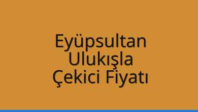 Eyüpsultan Çekici Fiyatı – Ulukışla Oto Kurtarıcı Ücreti