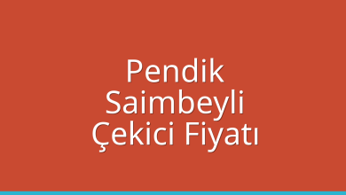 Pendik Çekici Fiyatı – Saimbeyli Oto Kurtarıcı Ücreti