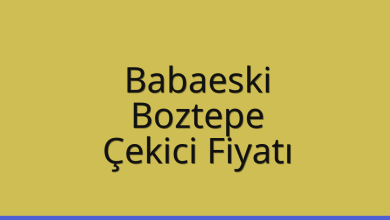 Babaeski Çekici Fiyatı – Boztepe Oto Kurtarıcı Ücreti