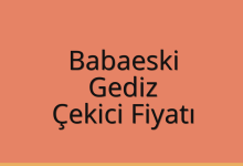 Babaeski Çekici Fiyatı – Gediz Oto Kurtarıcı Ücreti