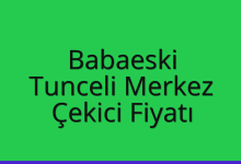 Babaeski Çekici Fiyatı – Tunceli Merkez Oto Kurtarıcı Ücreti
