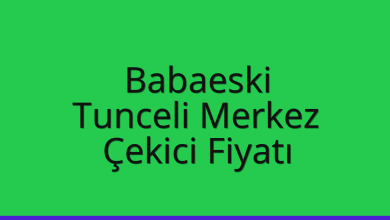 Babaeski Çekici Fiyatı – Tunceli Merkez Oto Kurtarıcı Ücreti