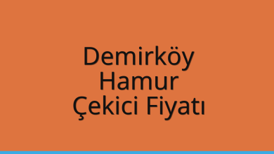 Demirköy Çekici Fiyatı – Hamur Oto Kurtarıcı Ücreti