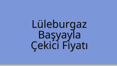 Lüleburgaz Çekici Fiyatı – Başyayla Oto Kurtarıcı Ücreti