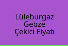 Lüleburgaz Çekici Fiyatı – Gebze Oto Kurtarıcı Ücreti